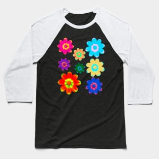 colorful flower, bloom, blooming, blossoms, petal Baseball T-Shirt